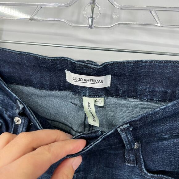 Good American Good Waist Crop Jeans High Rise - Picture 3 of 7